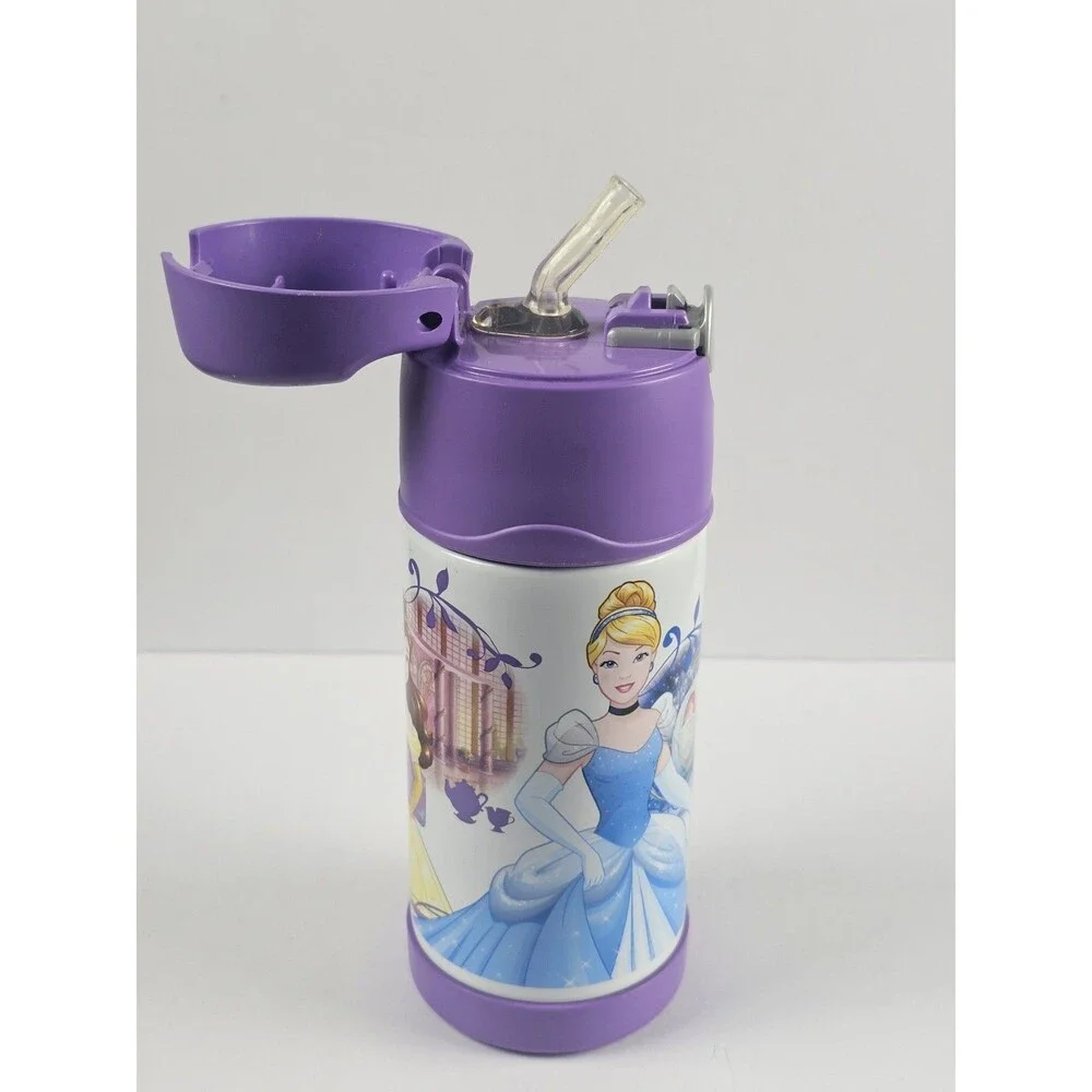 Kid's Thermos FUNtainer Steel Bottle Disney Cinderella Belle Little Mermaid